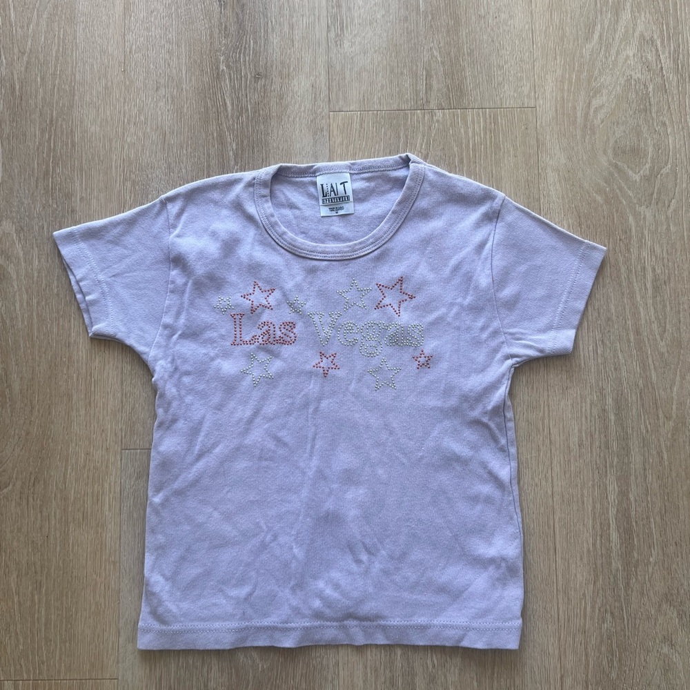 Vintage Las Vegas baby tee with Star Design